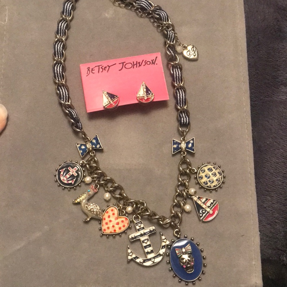 Betsey Johnson sailor jewelry set